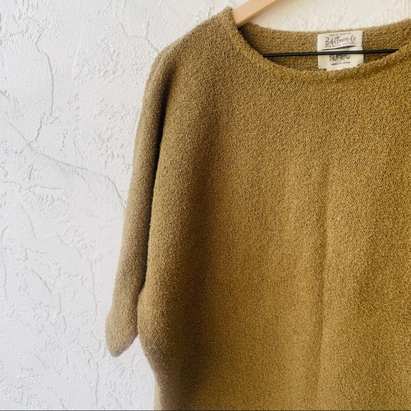 vtg retro 90s dolman sleeve knit teddy pullover - Picture 2 of 6
